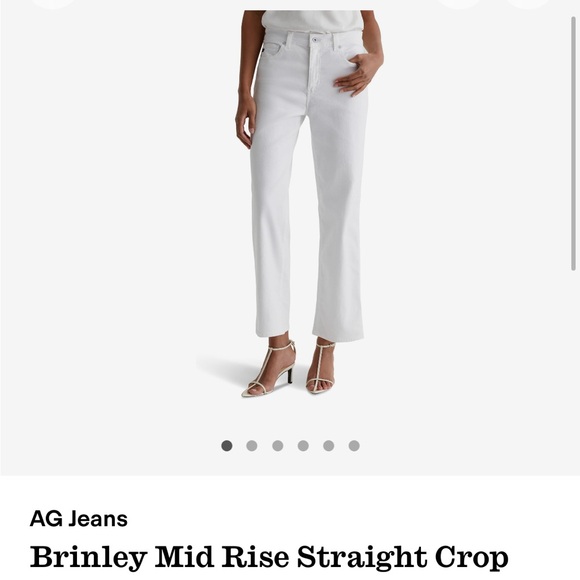 Ag Brinley crop Anthropologie jeans . NWT 28 - Picture 2 of 9